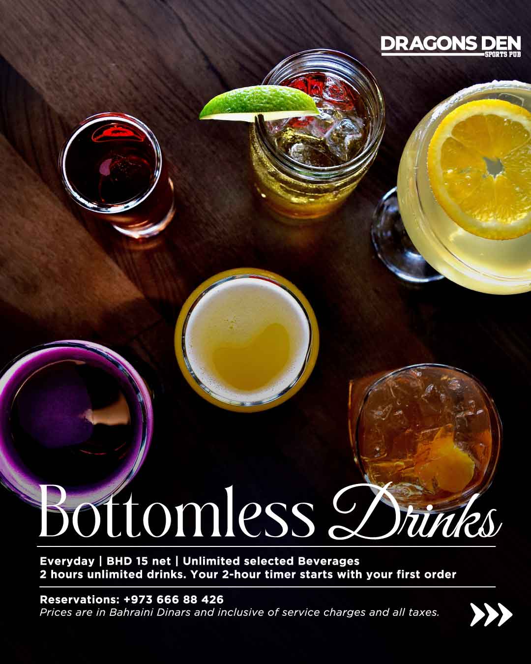 Bottomless Drinks