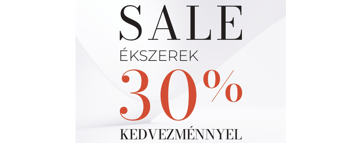 Jewelry with 30% discount