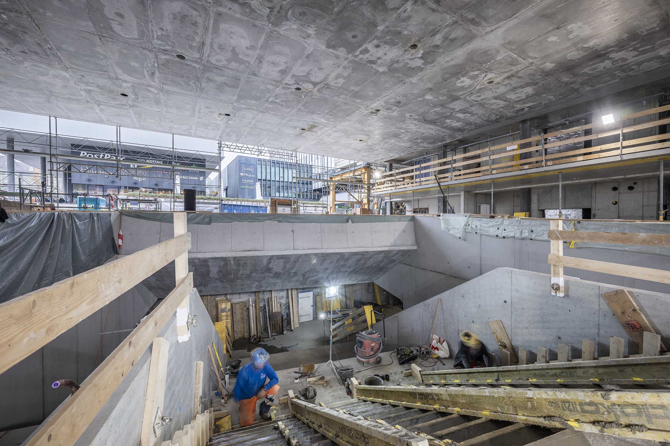 Foto Baustelle Zugang Bubenberg