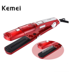 Ισιωτική μαλλιών με κεραμικές πλάκες και ατμό Kemei KM-3011 Κόκκινο