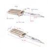 Τριπλό Ηλεκτρικό Ψαλίδι Μαλλιών Kemei KM-1010 rose gold