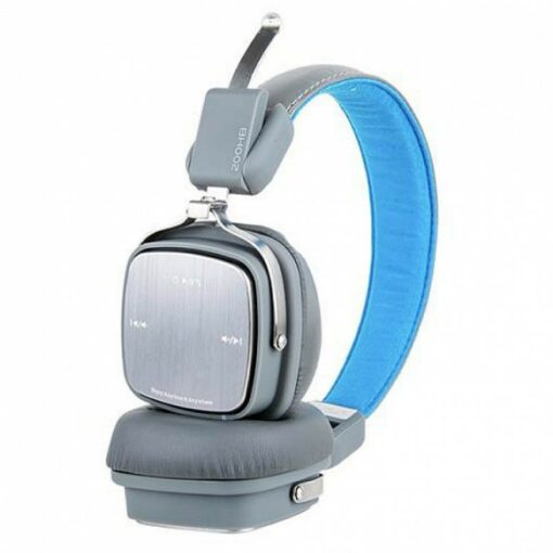 REMAX Επαναφορτιζόμενα Ακουστικά Bluetooth RB-200HB με μικρόφωνο - Γκρι/Μλπε