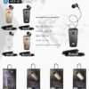 HandsFree Bluetoοth Ακουστικό AKZ-Q1, σε λευκό χρώμα