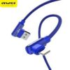Καλώδιο φόρτισης-δεδομένων USB awei cl-32 1200mm για iphone σε μπλε χρώμα