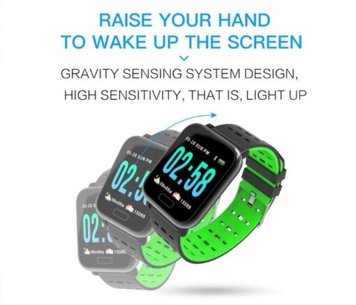 Ρολόι κινητό smart watch OEM A6, σε πράσινο χρώμα