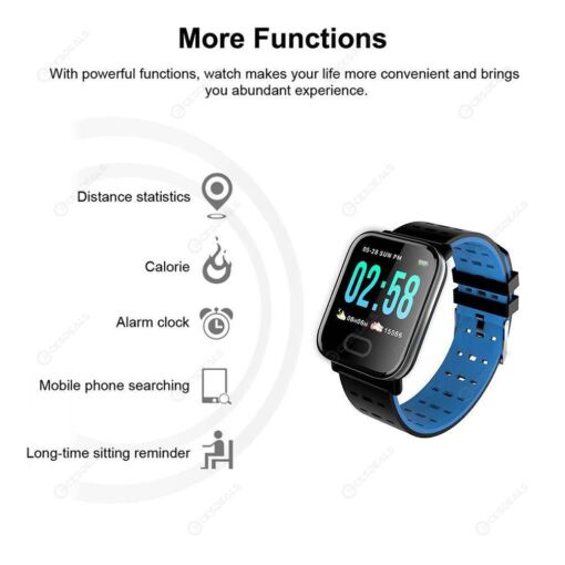 Ρολόι κινητό smart watch OEM A6, σε μπλε χρώμα