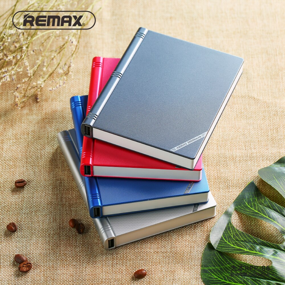 Remax Jumbook RPP-86 Power Bank Blue 20000mAh, σε μαύρο χρώμα | G for ...