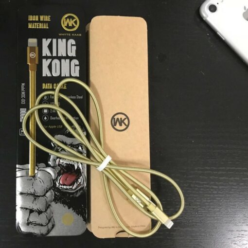 Καλωδιο WK KINGKONG WDC-013 DATA USB to Lightning, σε κίτρινο χρώμα