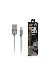 Καλώδιο WK WDC-013 King Kong Braided Micro Usb to USB 1m, σε κίτρινο χρώμα