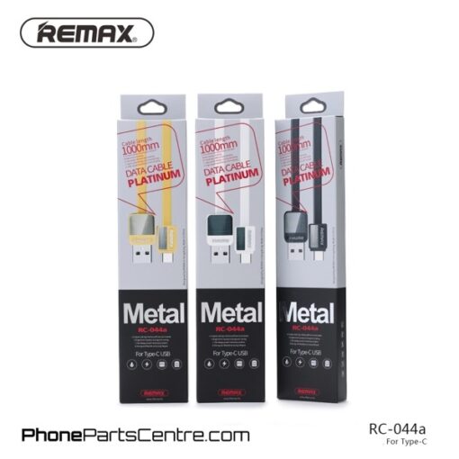 Καλώδιο φόρτισης και μεταφοράς δεδομένων REMAX RC-044a USB σε Type C 1m, σε χρυσό χρώμα