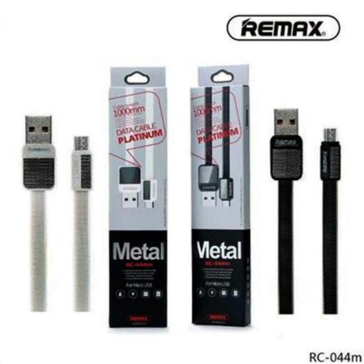 Καλώδιο φόρτισης και μεταφοράς δεδομένων REMAX RC-044m USB σε Micro Usb 1m, σε λευκό χρώμα