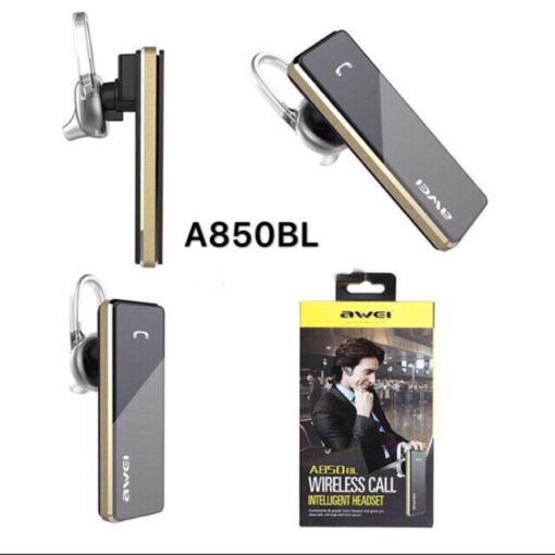 Ασύρματο Ακουστικό Bluetooth AWEI A850BL, σε μαύρο/χρυσό χρώμα