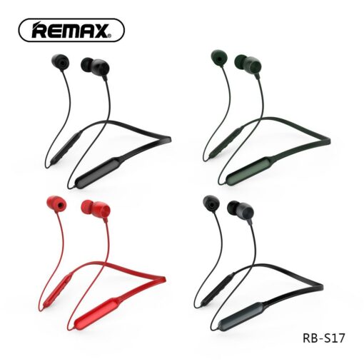 Ασύρματα Bluetooth ακουστικά Remax RB-S17, σε κόκκινο χρώμα