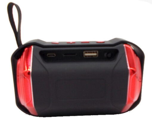 Επαναφορτιζόμενο Bluetooth Ηχείο - Ασύρματο Multimedia HiFi Speaker Andowl QY-2020, σε κόκκινο χρώμα
