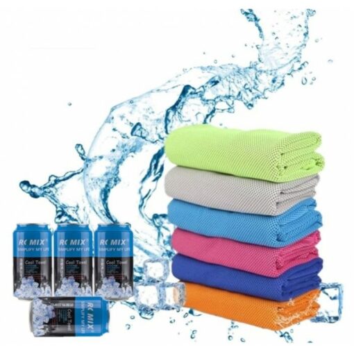 Πετσέτα Γυμναστηρίου Ψύξης Romix Cool Towel, σε φούξια χρώμα