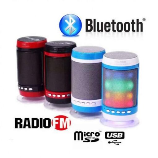 Mini Φορητό Ηχείο Bluetooth WS-1806 OEM, σε κόκκινο χρώμα