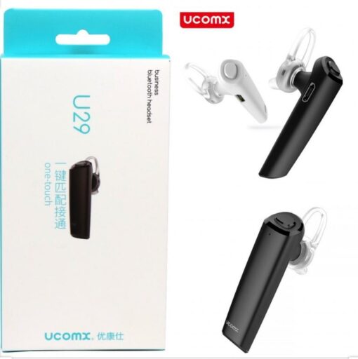 Ακουστικό Bluetooth Ucomx U29, σε λευκό χρώμα