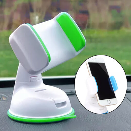 Βάση Κινητού Universal/ Phone Mount Silicone Sucker 360° Holder, σε λευκό/πράσινο χρώμα