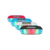 Bluetooth Επαναφορτιζόμενο Φορητό Ηχείο Με Led – New Rixing – OEM NR-2014, σε γκρι χρώμα