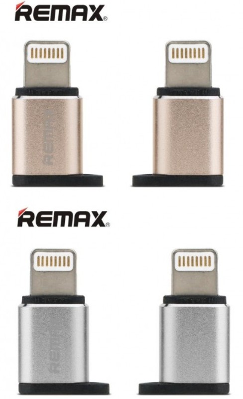 Remax Micro USB σε Lightning Port (RA-USB2), σε χρυσό χρώμα