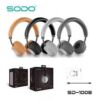 Ασύρματα Ακουστικά SODO SD-1008 Wireless Bluetooth Headphone, σε μαύρο χρώμα
