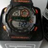 Παιδικό Ψηφιακό ρολόι χειρός – Lasika – W-H9009, σε πορτοκαλί χρώμα
