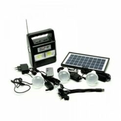 Ηλιακό Πακέτο Φωτισμού Με Πάνελ, Φορτιστή Και 3 Λάμπες Με Ραδιόφωνο FM/ MP3 GDPLUS GD-8216