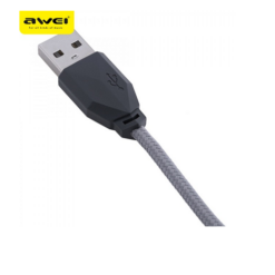 Awei Cl-982 Καλώδιο Φόρτισης Και Μεταφοράς Δεδομένων USB Σε Micro USB 1m, σε μαύρο χρώμα