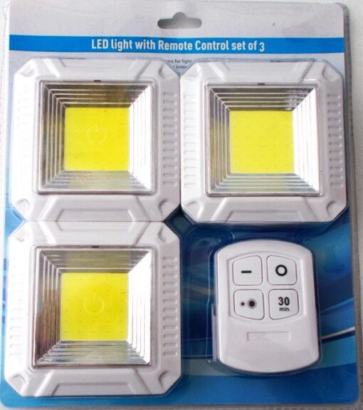 LED Φώτα Οροφής με Τηλεχειριστήριο 3 τεμάχια