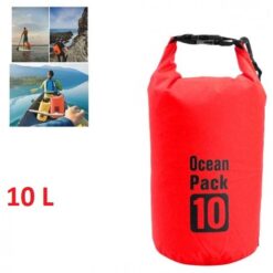 Ocean Pack Στεγανός Σάκος Ώμου με Χωρητικότητα 10 Λίτρων Κόκκινο Χρώμα