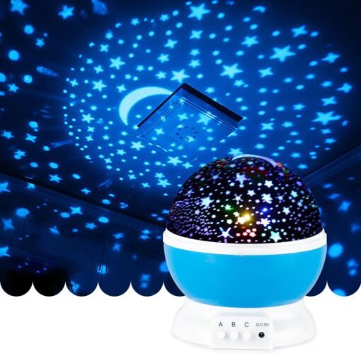 Περιστρεφόμενο Φωτιστικό Δωματίου Με Projector Αστέρια GL-32427