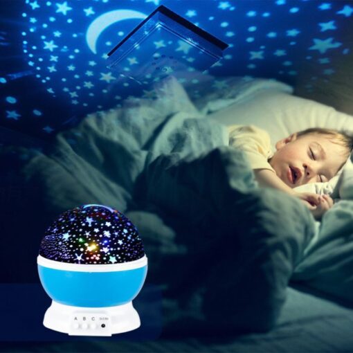 Περιστρεφόμενο Φωτιστικό Δωματίου Με Projector Αστέρια GL-32427