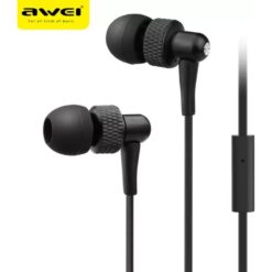 HandsFree Ακουστικά AWEI ES-390i, σε μαύρο χρώμα