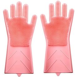 Γάντια Σιλικόνης για την Κουζίνα Πολλαπλών Χρήσεων MAGIC BRUSH, σε ροζ χρώμα