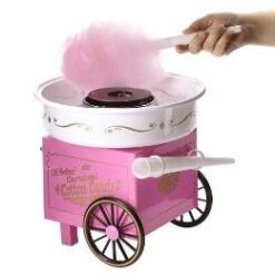 Μηχανή για Μαλλί της Γριάς OEM Cotton Candy Maker, σε ροζ χρώμα