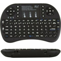 Riitek Αυθεντικό Ασύρματο Πληκτρολόγιο Original Rii i8+ Mini Bluetooth Keyboard with Touchpad RT-MWK08P μαύρο