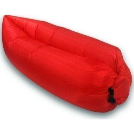 Φουσκωτό Στρώμα & Κάθισμα Ξαπλώστρα Lazy Bag Inflatable Air Sofa 255CM, σε κόκκινο χρώμα