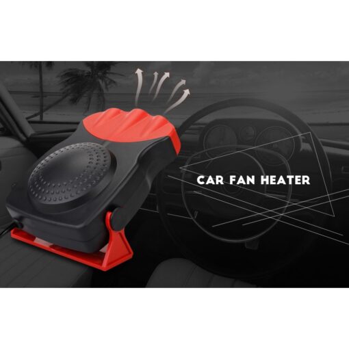 Αερόθερμο Αυτοκινήτου 12V 150W - OEM Auto Heater Fan, σε κόκκινο χρώμα