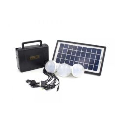 Ηλιακό Σύστημα Φωτισμού & Φόρτισης Με Panel, Μπαταρία, & 3 Λάμπες 3,5W GD-8006Α
