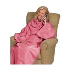 Κουβέρτα Με Μανίκια Fleece Snuggle Super Soft, σε ροζ χρώμα