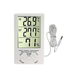 Ψηφιακό Θερμόμετρο & Υγρόμετρο με Διπλό Αισθητήρα, Ημερολόγιο & ALARM HTC-TA298
