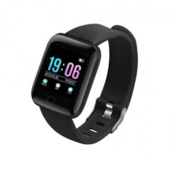 Fitness Smartwatch Activity Tracker 116 Plus, σε μαύρο χρώμα