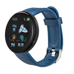 Smartwatch και Activity tracker με Heart Rate Blood Pressure D18, σε μπλε χρώμα