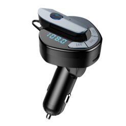 Ασύρματος Πομπός Handsfree Με Ακουστικό Bluetooth + USB Φορτιστής Αυτοκινήτου OEM V8 FM Transmitter