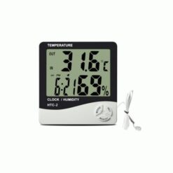 Ρολόι με Ξυπνητήρι, Θερμόμετρο, Υγρόμετρο, Εσωτερικού & Εξωτερικού Χώρου HUM-HTC-2