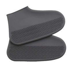 Αδιάβροχα αντιολισθητικά καλύμματα παπουτσιών σιλικόνης – Waterproof Silicone Shoe Cover, σε γκρι χρώμα