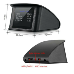 Διαγνωστικό αυτοκινήτου με ψηφιακή οθόνη Head-Up Display - P10 OBD2
