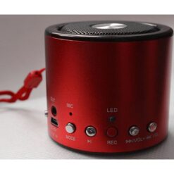Φορητό ηχείο WS-138RC με microSD/USB Player και ραδιόφωνο, σε κόκκινο χρώμα