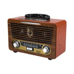 Vintage Φορητό Επαναφορτιζόμενο Ραδιόφωνο FM/AM/USB/SD/AUX MP3 Player με Τηλεχειριστήριο (M-U115)