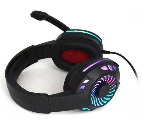 Ενσύρματα Stereo Ακουστικά Gaming KOMC KM666 με Μικρόφωνο, σε μαύρο χρώμα
